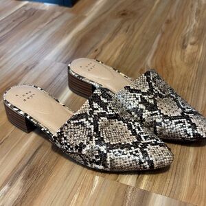a new day Snakeskin Print Mules